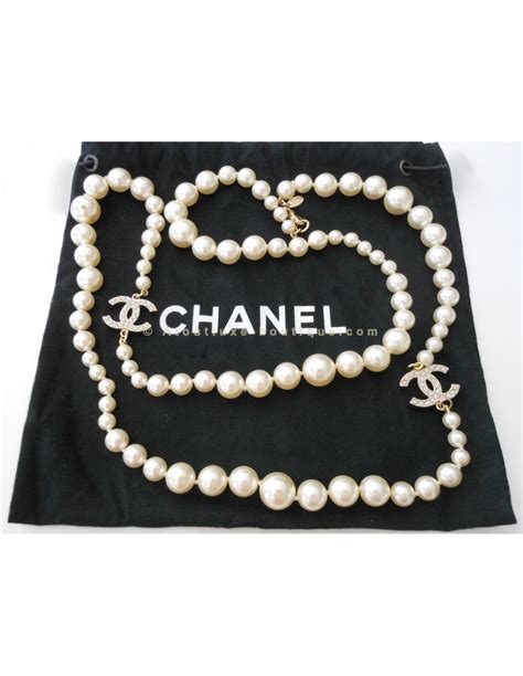 collier chanel perle prix|chanel collier.